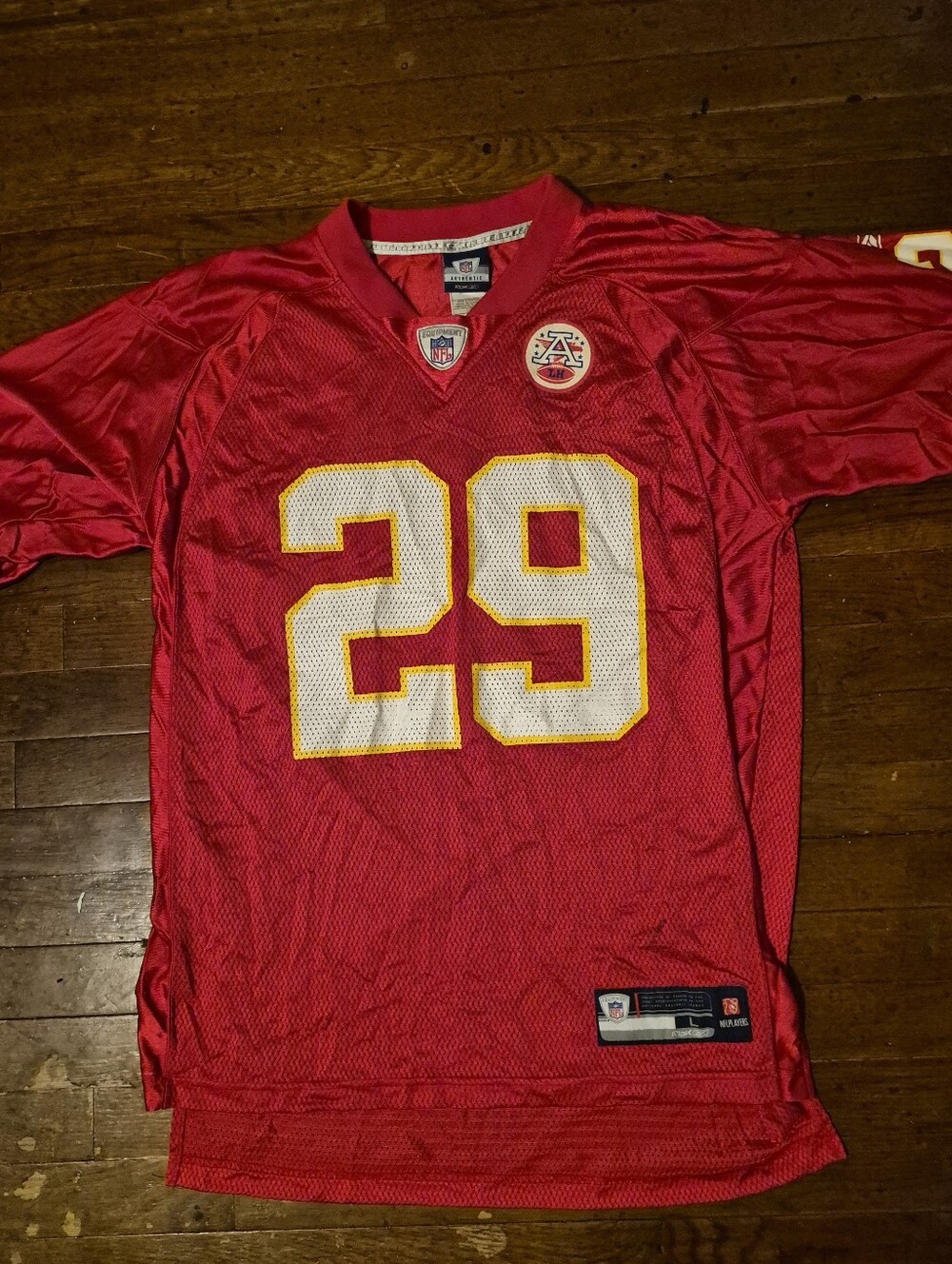 Kansas City Chiefs Eric Berry Reebok Red Football Jersey Mens Sz Large - Picture 2 of 8